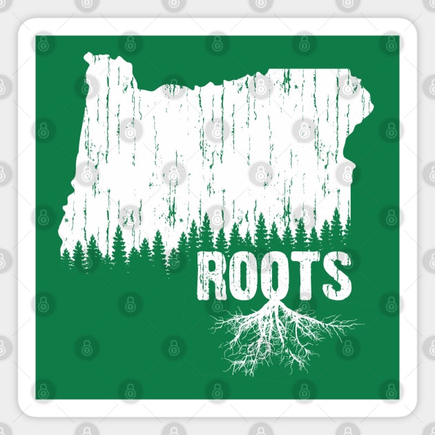 Roots - Oregon (Rustic) Magnet by dustbrain